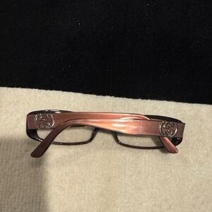 Gucci eyeglasses brown with logo